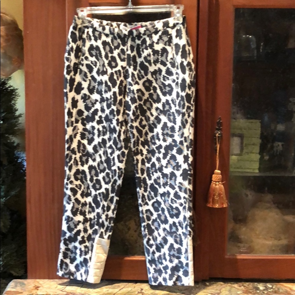 Tracy Reese animal print pants